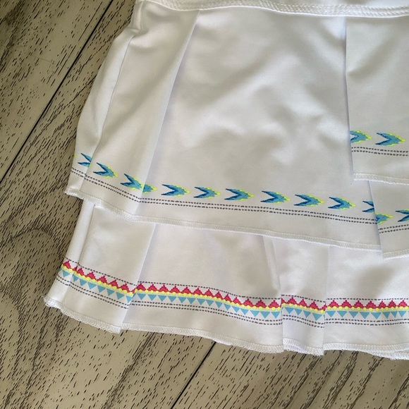 Lucky In Love Sahara Pleat Tier Tennis Pickleball Skort Size XL - Picture 8 of 14